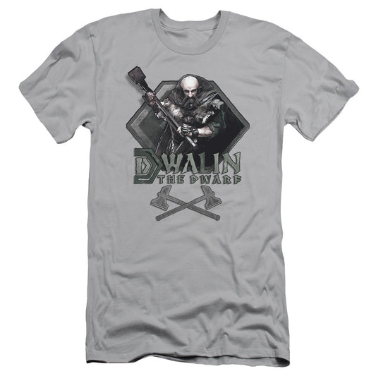 The Hobbit Dwalin Slim Fit Mens T Shirt Silver