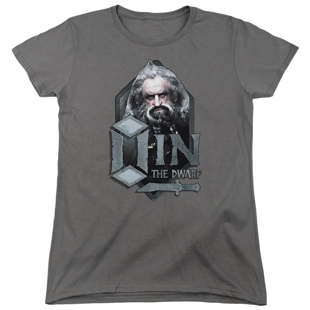 The Hobbit Oin Womens T Shirt Charcoal