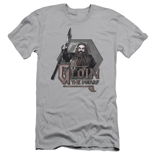 The Hobbit Gloin Slim Fit Mens T Shirt Silver