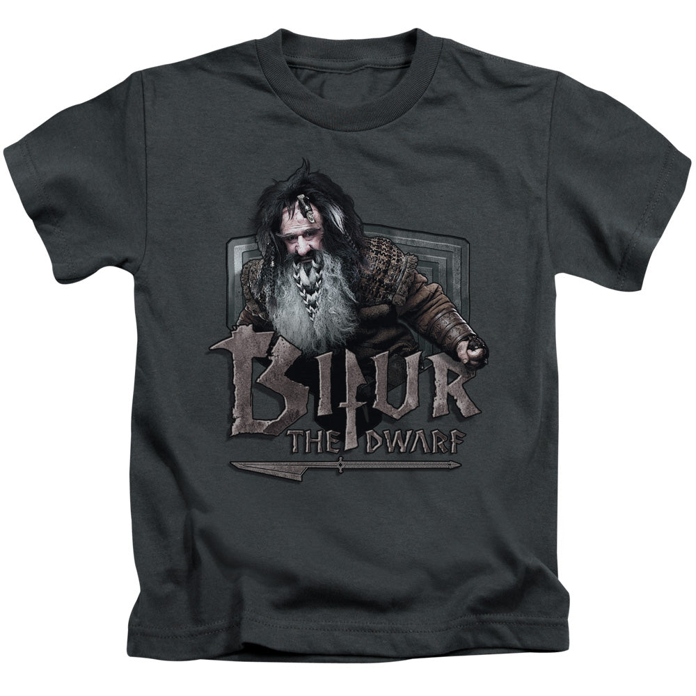 The Hobbit Bifur Juvenile Kids Youth T Shirt Charcoal