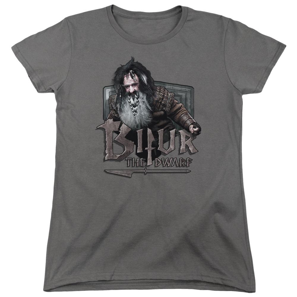 The Hobbit Bifur Womens T Shirt Charcoal