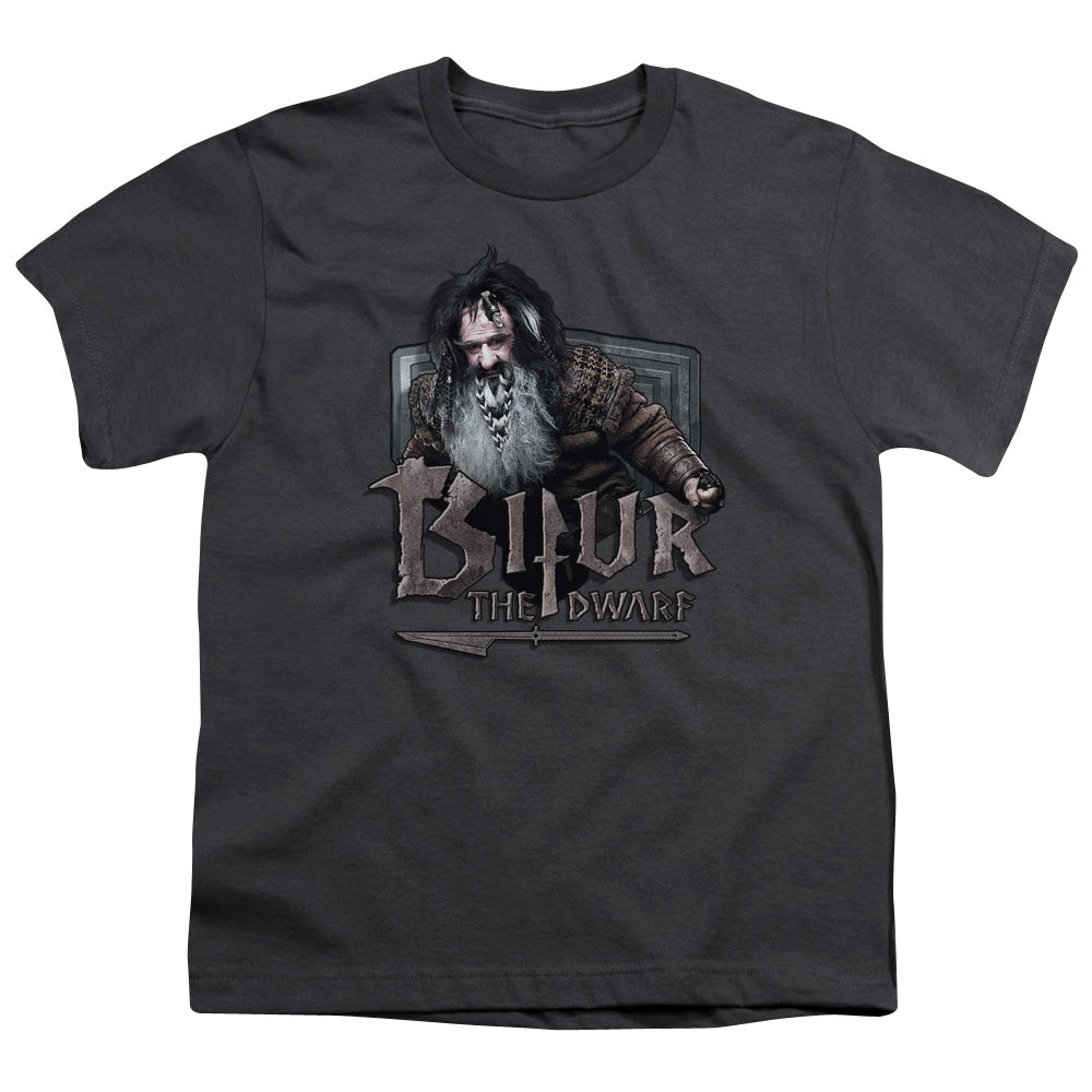 The Hobbit Bifur Kids Youth T Shirt Charcoal