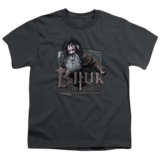 The Hobbit Bifur Kids Youth T Shirt Charcoal