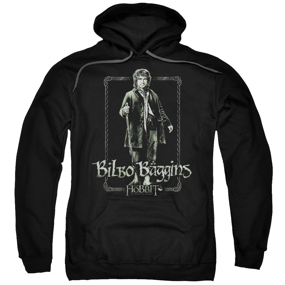 The Hobbit Bilbo Stare Mens Hoodie Black