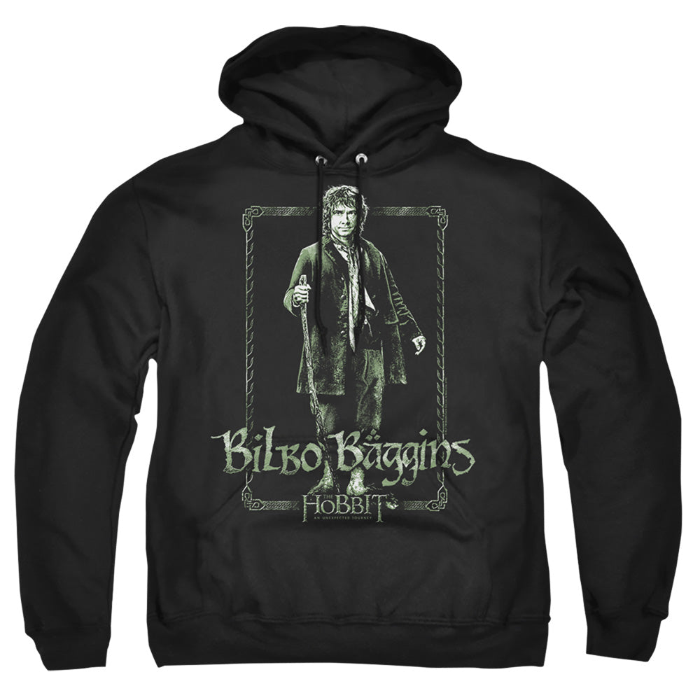 The Hobbit Bilbo Stare Mens Hoodie Black