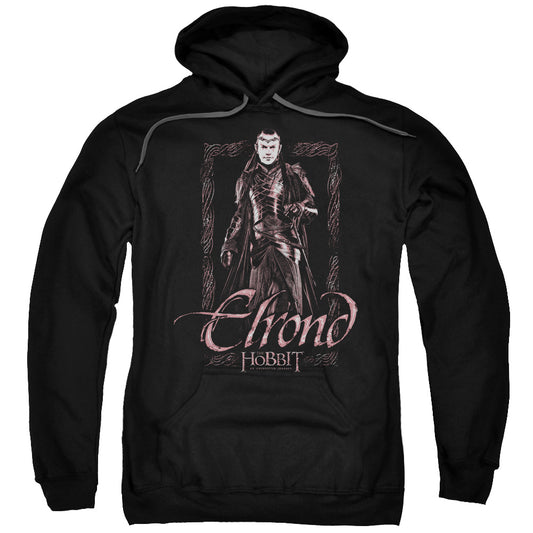 The Hobbit Elrond Stare Mens Hoodie Black