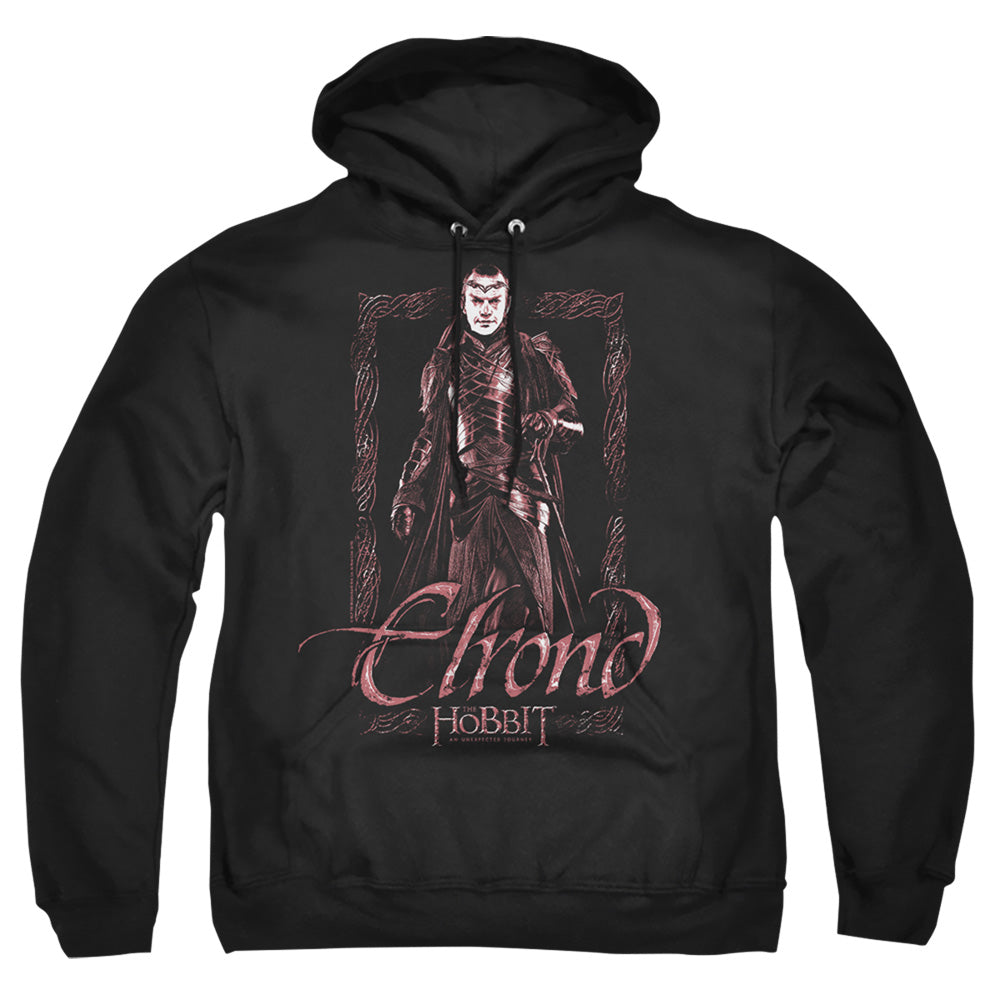 The Hobbit Elrond Stare Mens Hoodie Black