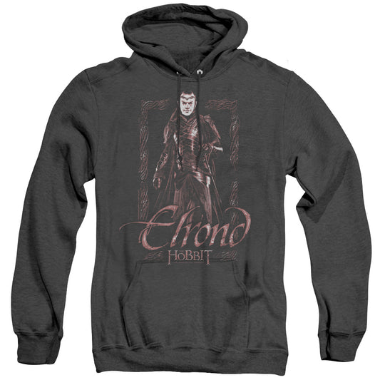 The Hobbit Elrond Stare Heather Mens Hoodie Black