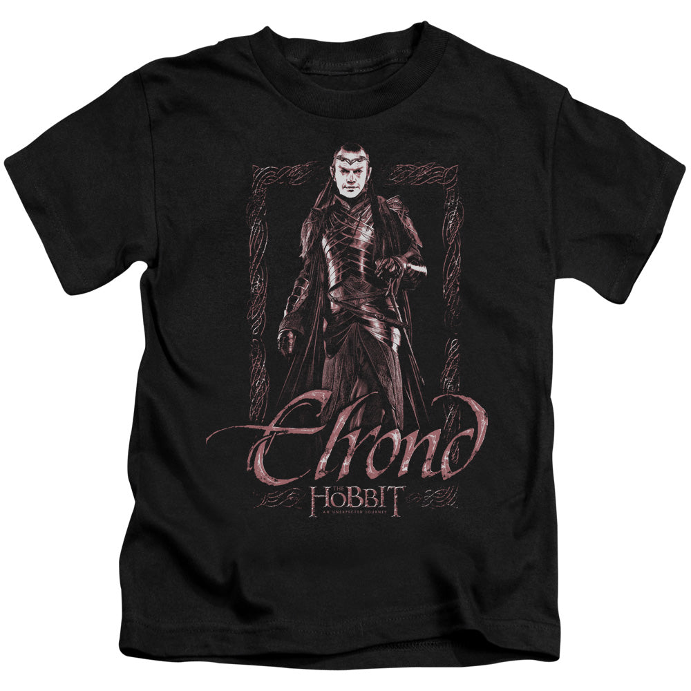 The Hobbit Elrond Stare Juvenile Kids Youth T Shirt Black