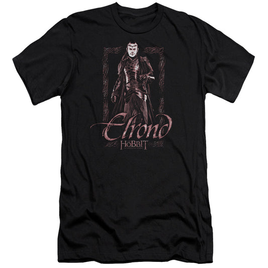 The Hobbit Elrond Stare Premium Bella Canvas Slim Fit Mens T Shirt Black