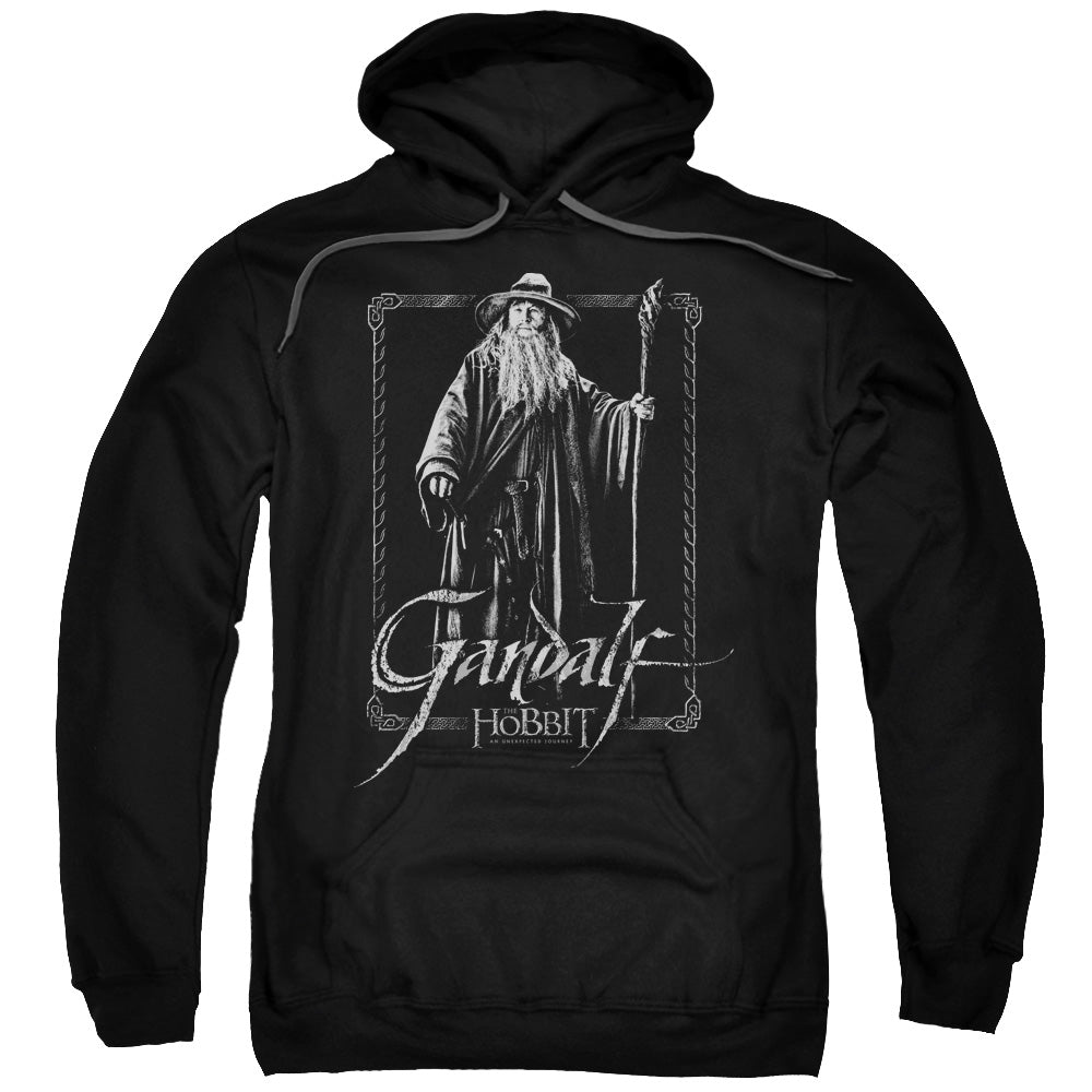 The Hobbit Gandalf Stare Mens Hoodie Black