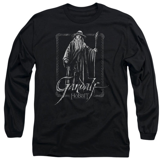 The Hobbit Gandalf Stare Mens Long Sleeve Shirt Black