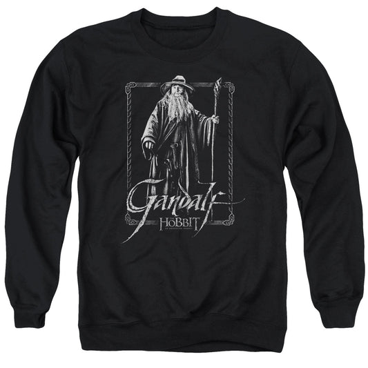 The Hobbit Gandalf Stare Mens Crewneck Sweatshirt Black