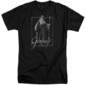The Hobbit Gandalf Stare Mens Tall T Shirt Black