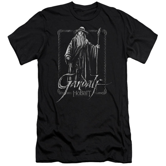 The Hobbit Gandalf Stare Slim Fit Mens T Shirt Black