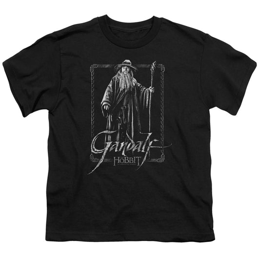 The Hobbit Gandalf Stare Kids Youth T Shirt Black