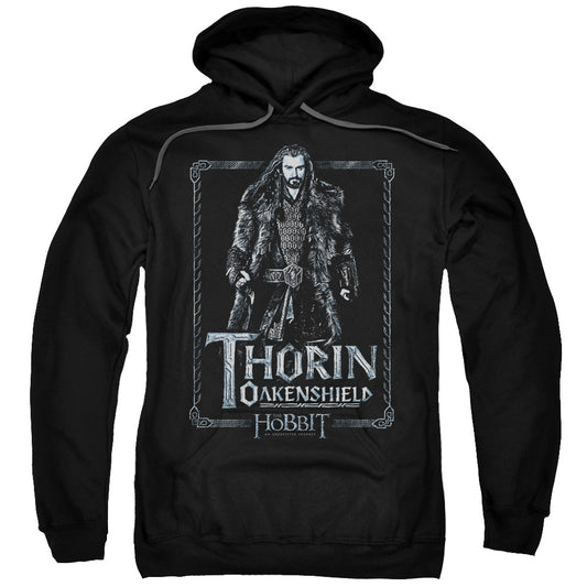 The Hobbit Thorin Stare Mens Hoodie Black