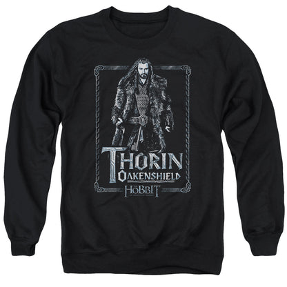 The Hobbit Thorin Stare Mens Crewneck Sweatshirt Black