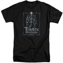 Load image into Gallery viewer, The Hobbit Thorin Stare Mens Tall T Shirt Black