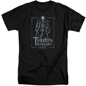 The Hobbit Thorin Stare Mens Tall T Shirt Black
