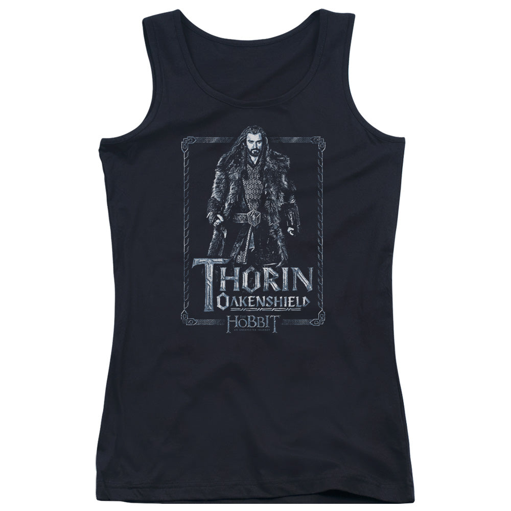 The Hobbit Thorin Stare Womens Tank Top Shirt Black