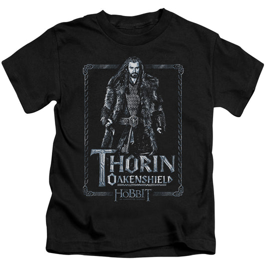 The Hobbit Thorin Stare Juvenile Kids Youth T Shirt Black