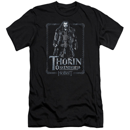 The Hobbit Thorin Stare Premium Bella Canvas Slim Fit Mens T Shirt Black