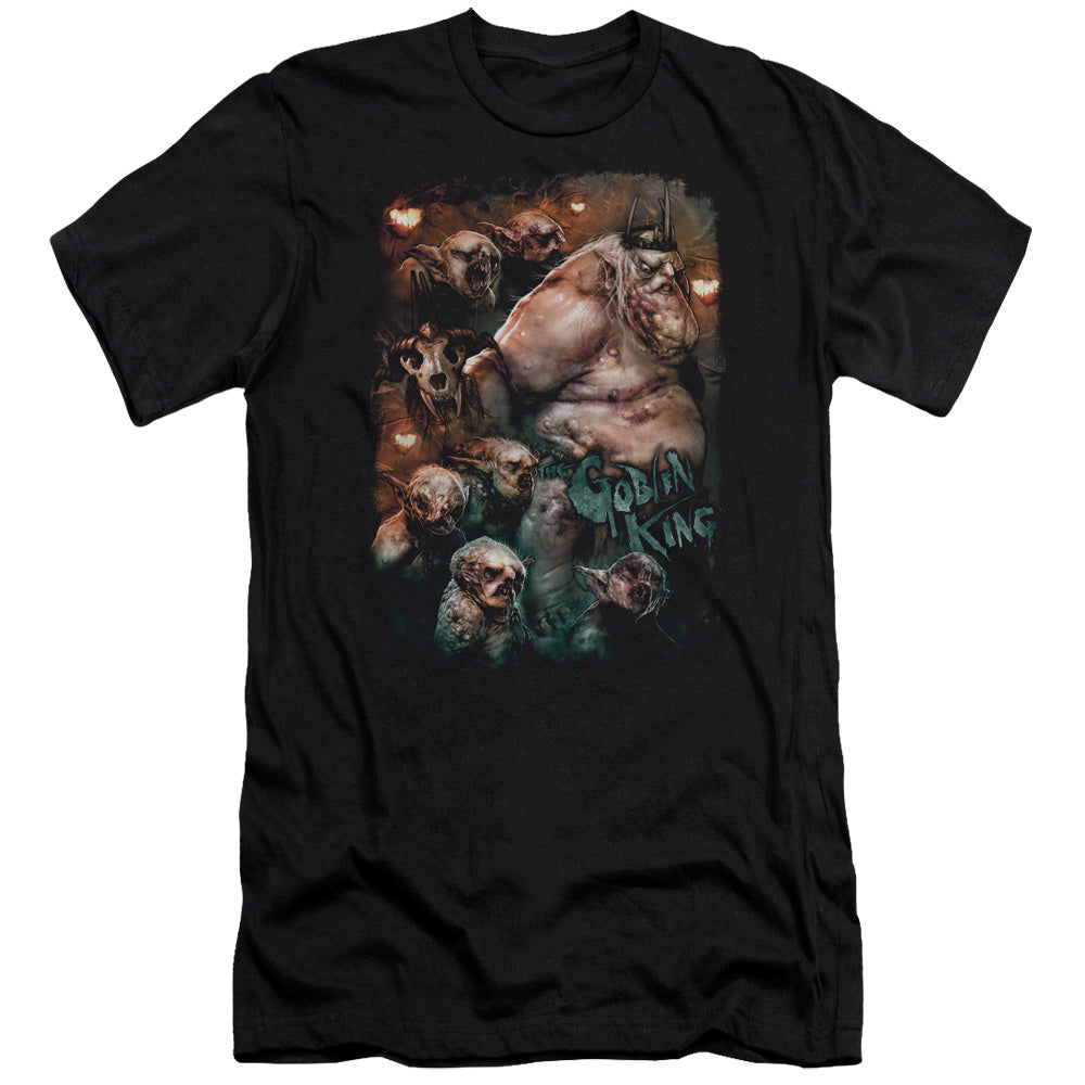 The Hobbit Goblin King Slim Fit Mens T Shirt Black