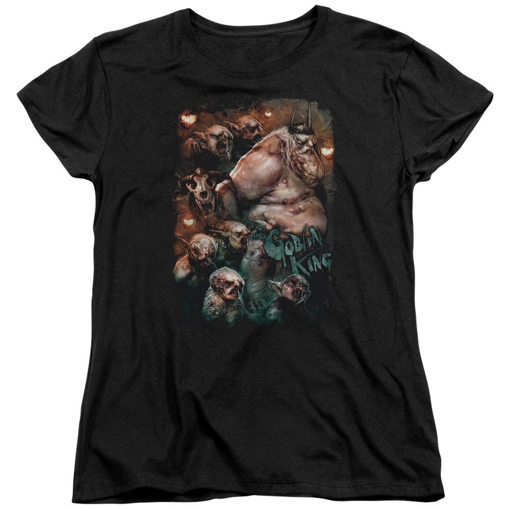 The Hobbit Goblin King Womens T Shirt Black