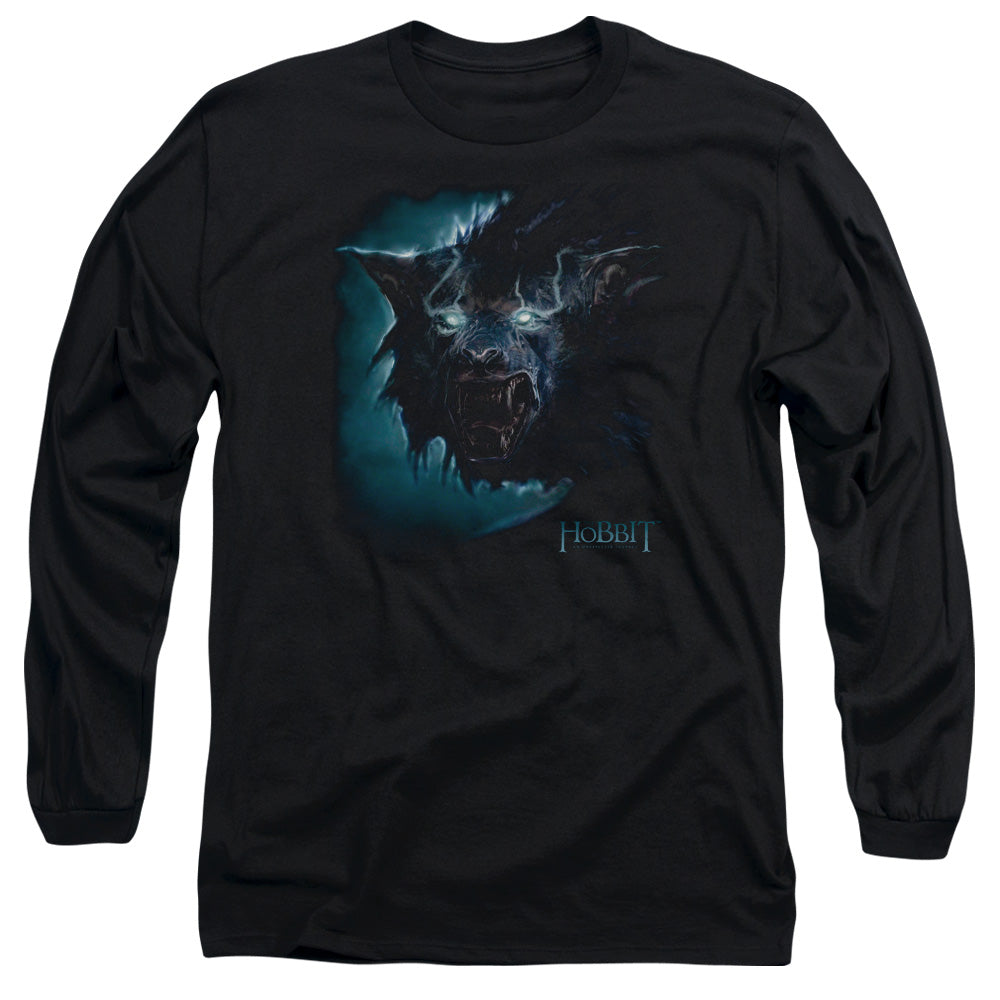 The Hobbit Warg Mens Long Sleeve Shirt Black