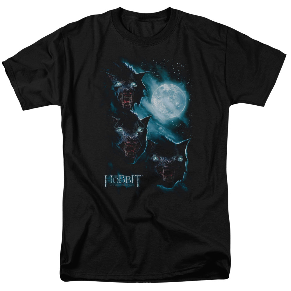 The Hobbit Three Warg Moon Mens T Shirt Black