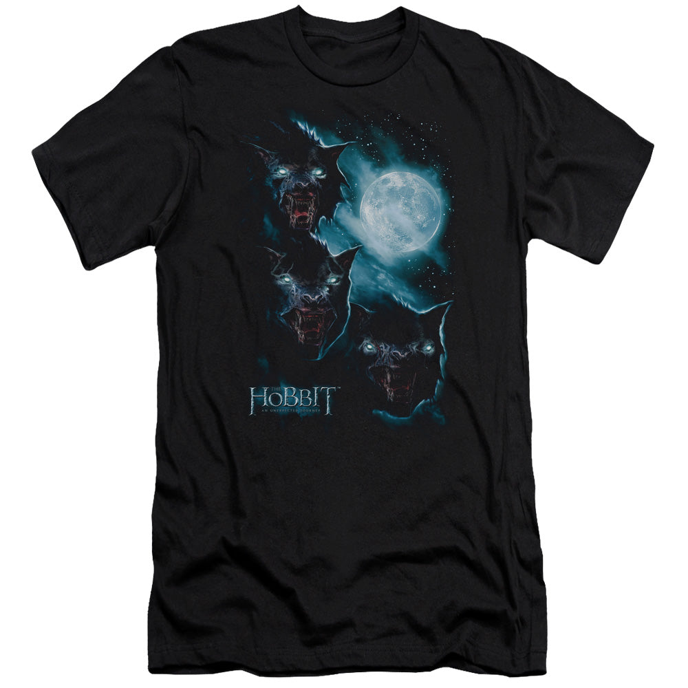 The Hobbit Three Warg Moon Premium Bella Canvas Slim Fit Mens T Shirt Black