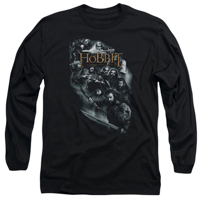 The Hobbit Cast of Characters Mens Long Sleeve Shirt Black