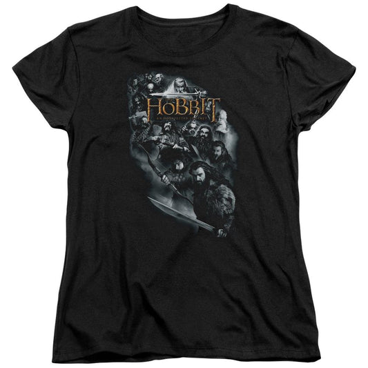 The Hobbit Cast of Characters Womens T Shirt Black