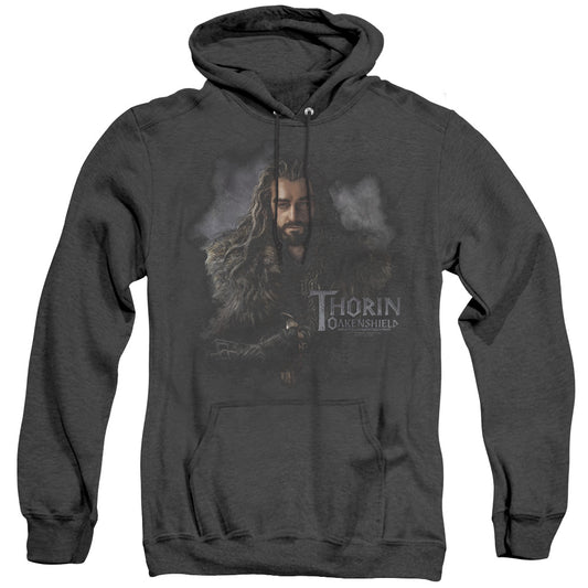 The Hobbit Thorin Oakenshield Heather Mens Hoodie Black