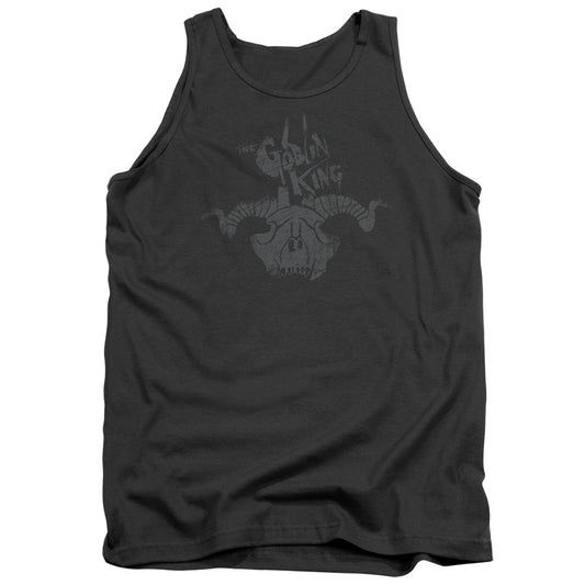 The Hobbit Golin King Symbol Mens Tank Top Shirt Charcoal