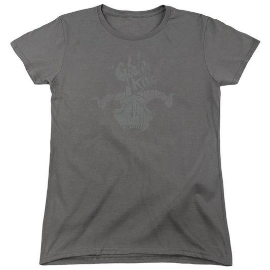 The Hobbit Golin King Symbol Womens T Shirt Charcoal