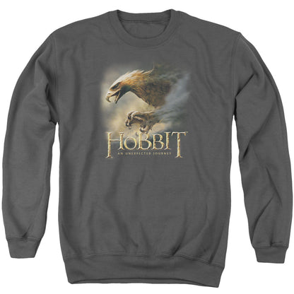 The Hobbit Great Eagle Mens Crewneck Sweatshirt Charcoal