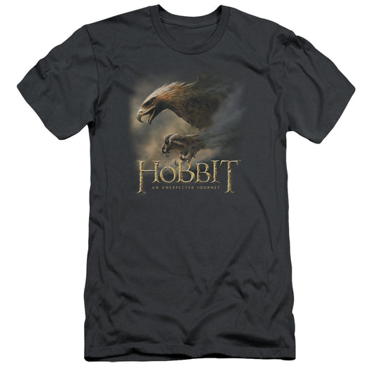 The Hobbit Great Eagle Slim Fit Mens T Shirt Charcoal