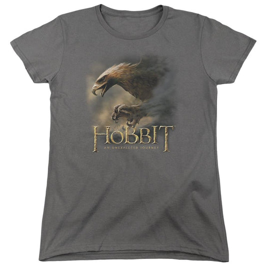 The Hobbit Great Eagle Womens T Shirt Charcoal