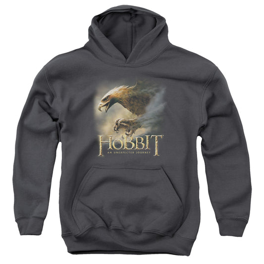 The Hobbit Great Eagle Kids Youth Hoodie Charcoal