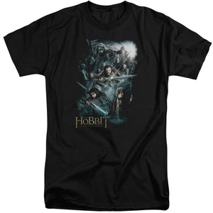 The Hobbit Epic Adventure Mens Tall T Shirt Black