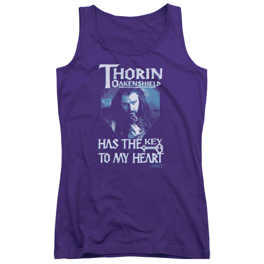 The Hobbit Thorins Key Womens Tank Top Shirt Purple