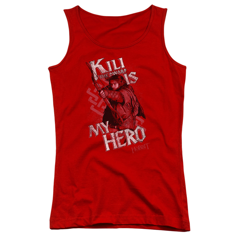 The Hobbit Kili is My Hero Womens Tank Top Shirt Red