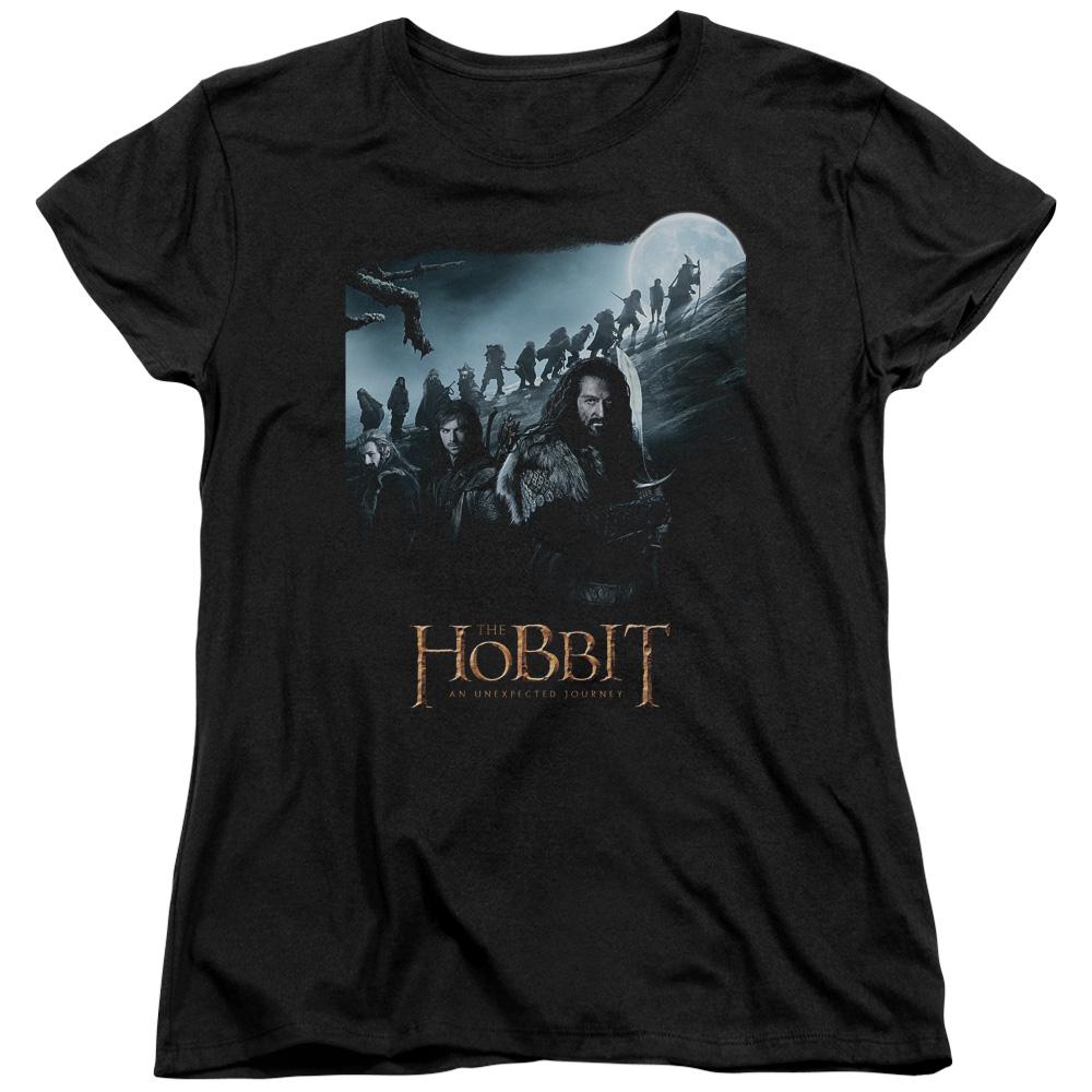 The Hobbit a Journey Womens T Shirt Black