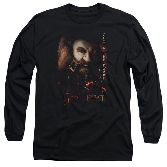 The Hobbit Gloin Poster Mens Long Sleeve Shirt Black