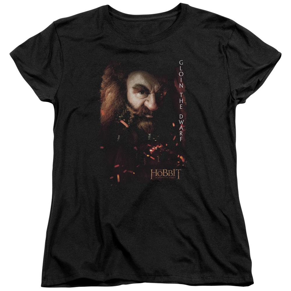 The Hobbit Gloin Poster Womens T Shirt Black