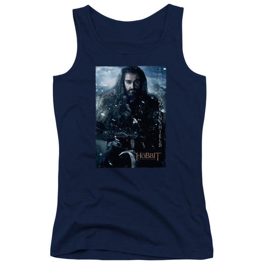 The Hobbit Thorin Poster Womens Tank Top Shirt Navy Blue