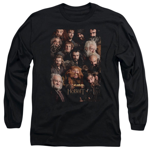 The Hobbit Dwarves Poster Mens Long Sleeve Shirt Black