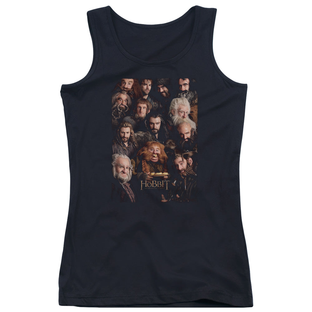 The Hobbit Dwarves Poster Womens Tank Top Shirt Black